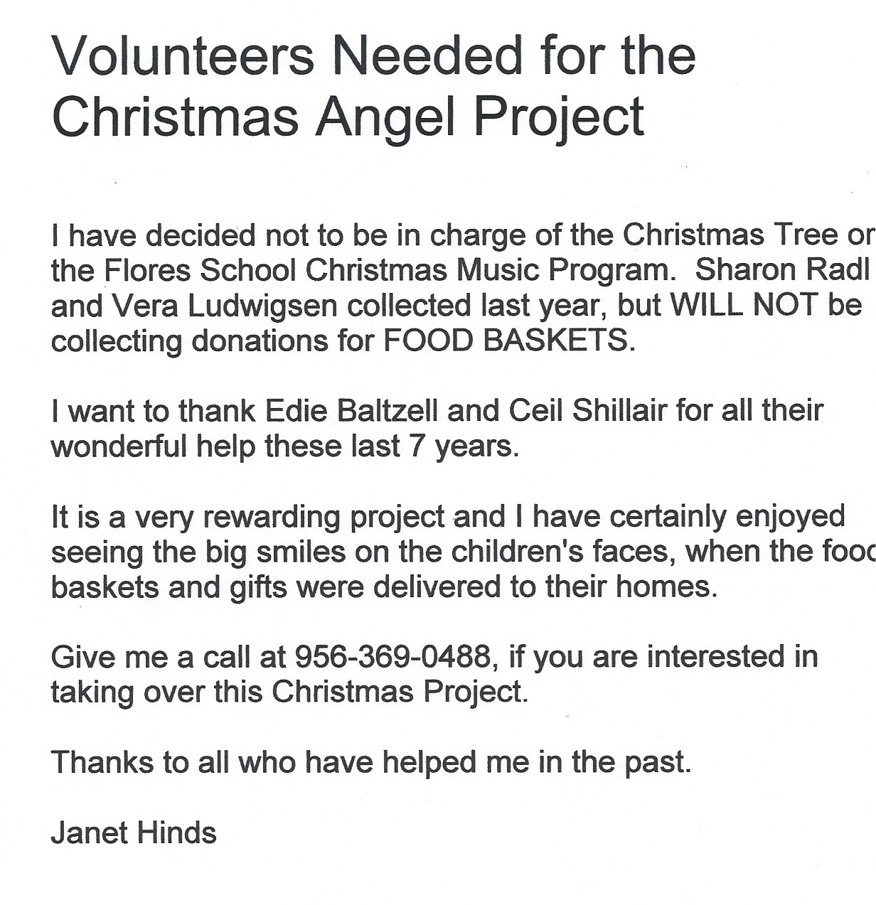 Christmas Angel Project Volunteers